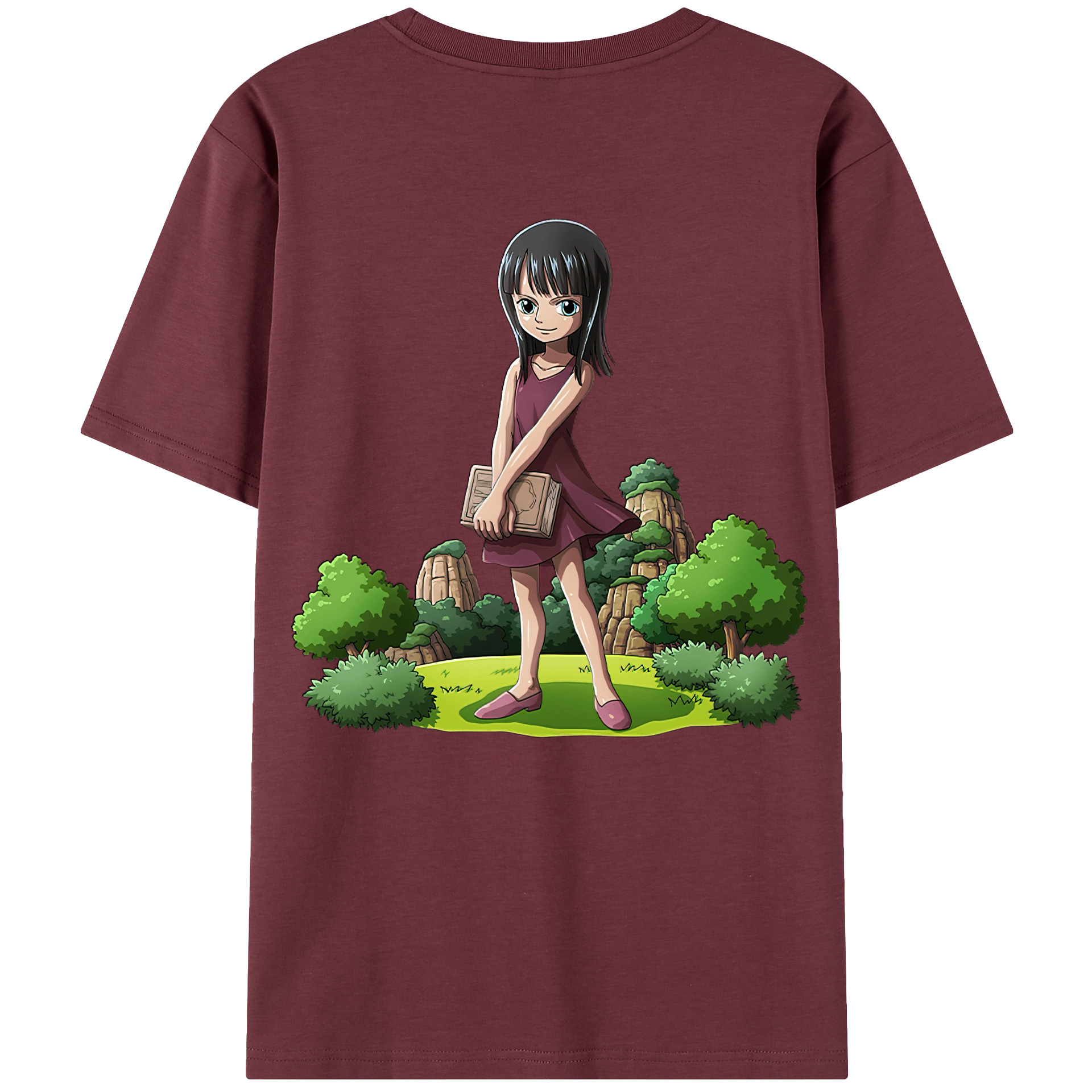 ワンピース ニコ・ロビン ONE PIECE Nico Robin 綿100％半袖Tシャツ（背面プリント）